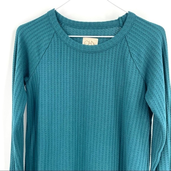 CHASER Long Sleeve Waffle Knit Button Thermal - Picture 3 of 9